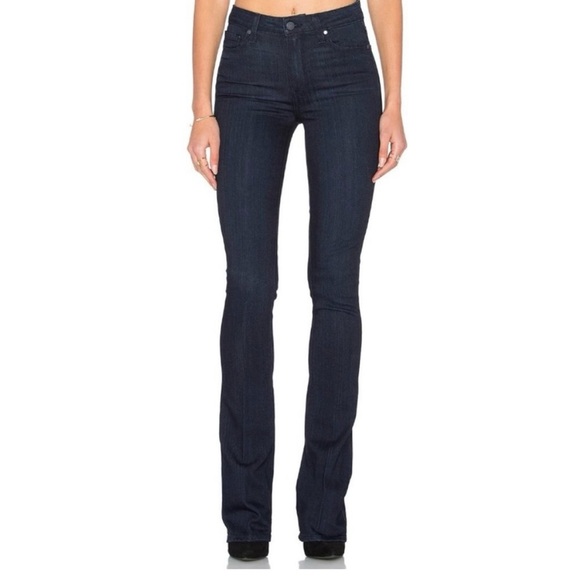 PAIGE Women's Paige Lousette High Rise Flare Abrielle Jeans Size 25 Peti… - Picture 2 of 9